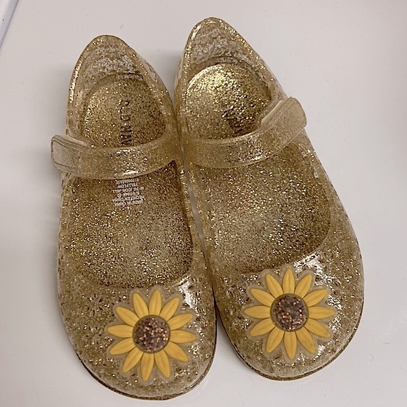 Old Navy Other - Old Navy Sunflower Jelly Sandals with Velcro Closure